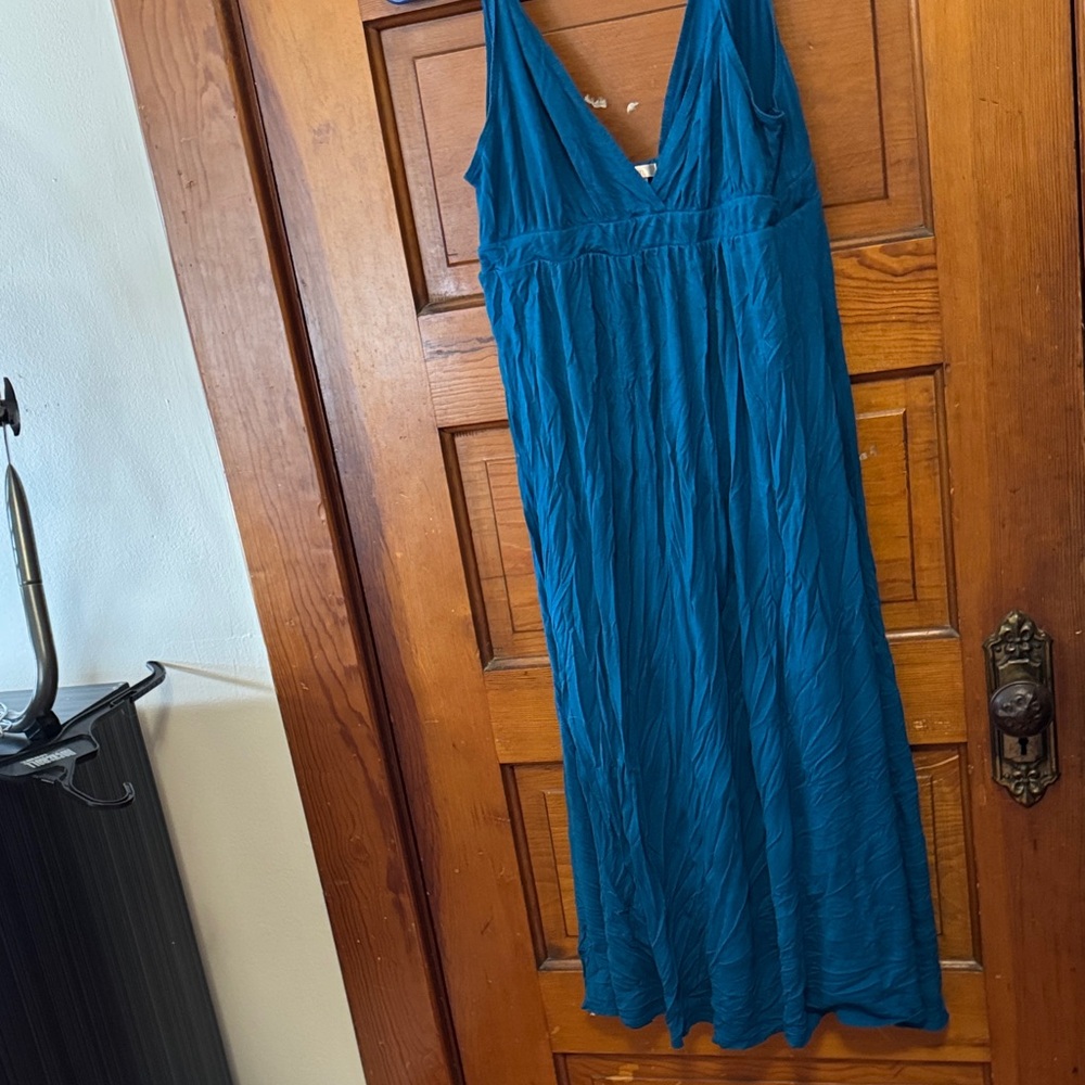 Matty M Deep Blue Maxi Dress